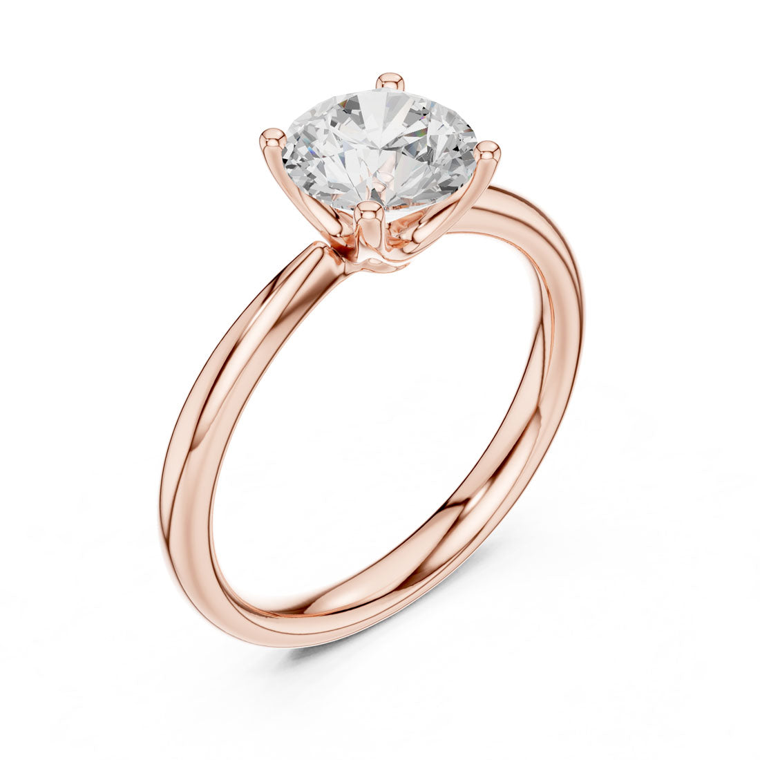 1.44 Ct. Round Diamond Solitaire with Classic Four-Prong Setting (DDLR-645) 6