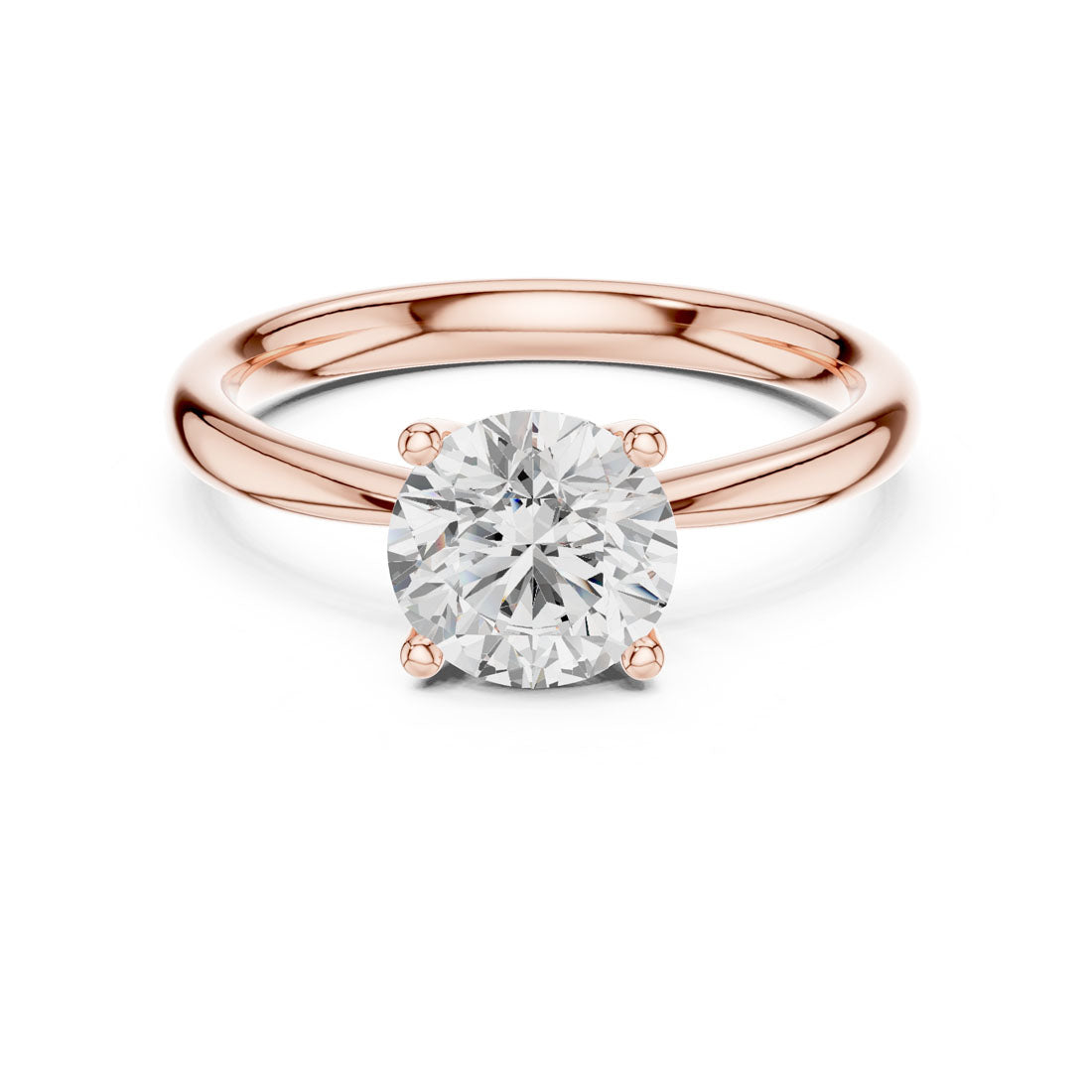 1.44 Ct. Round Diamond Solitaire with Classic Four-Prong Setting (DDLR-645) 7