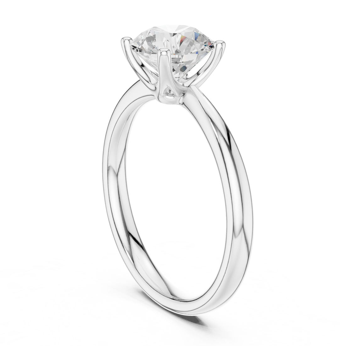 1.44 Ct. Round Diamond Solitaire with Classic Four-Prong Setting (DDLR-645) 10