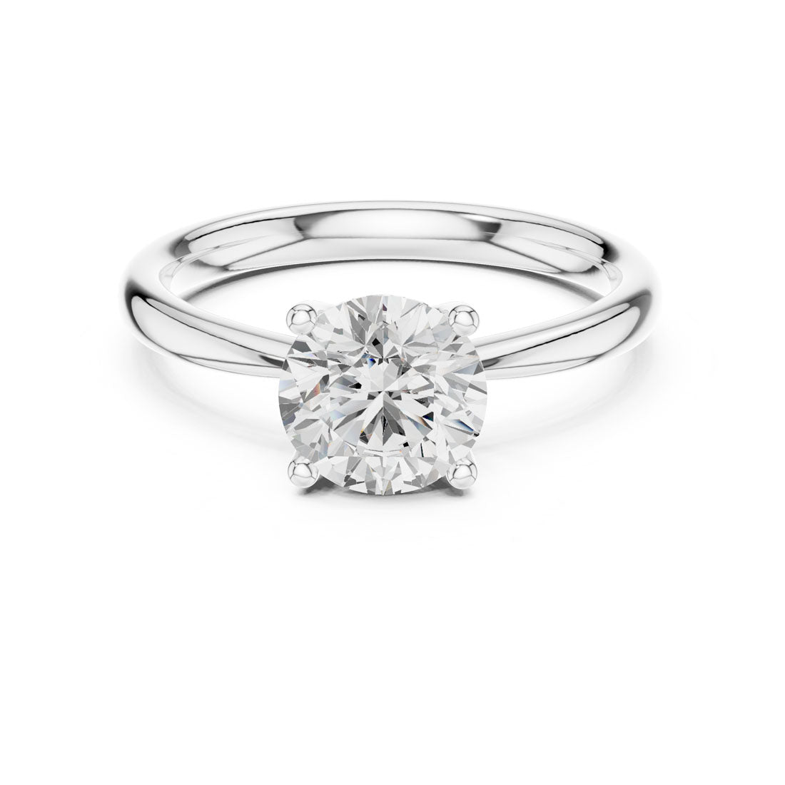 1.44 Ct. Round Diamond Solitaire with Classic Four-Prong Setting (DDLR-645)