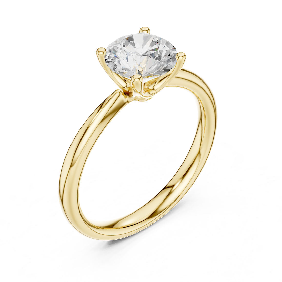 1.44 Ct. Round Diamond Solitaire with Classic Four-Prong Setting (DDLR-645)