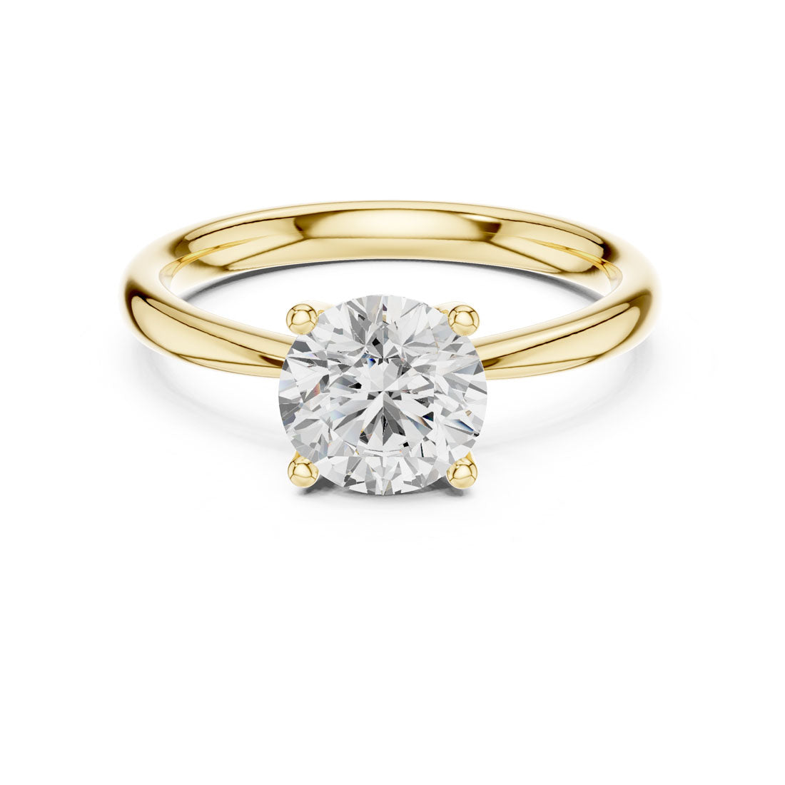 1.44 Ct. Round Diamond Solitaire with Classic Four-Prong Setting (DDLR-645) 5