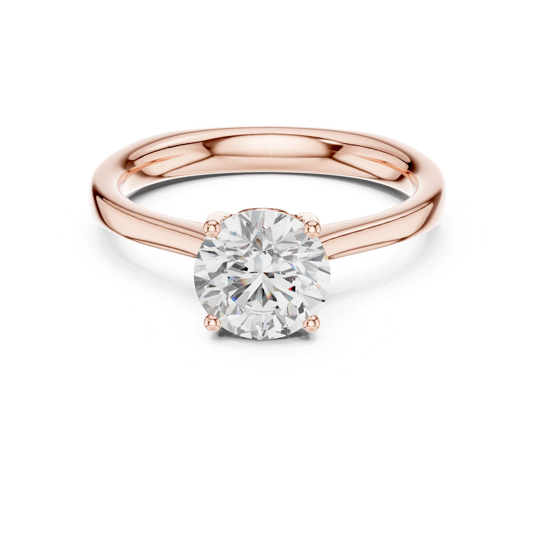 1.25 Ct. Round Diamond Solitaire with Cathedral Band (DDLR-650) 7