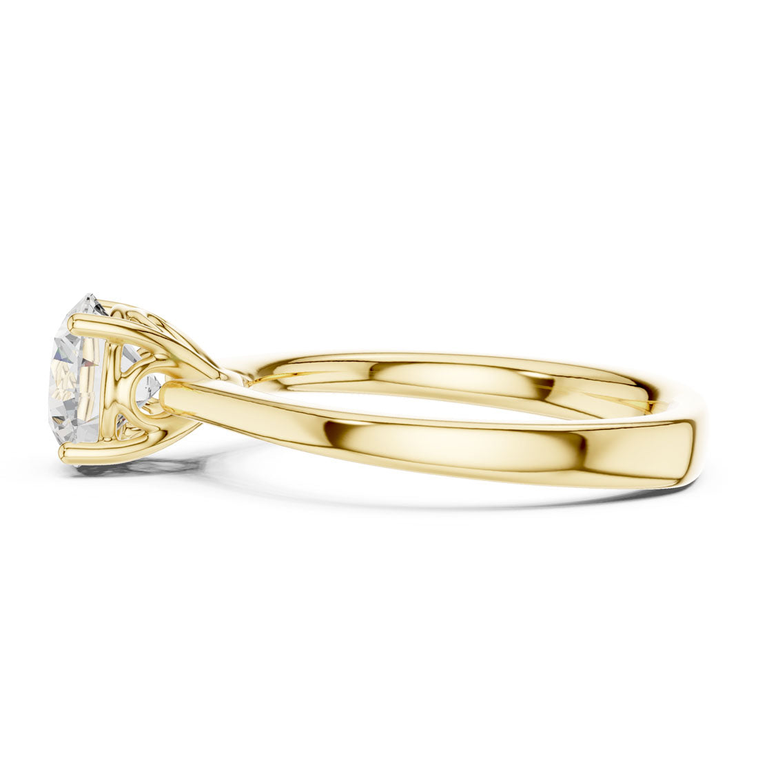 1.25 Ct. Round Diamond Solitaire with Cathedral Band (DDLR-650) 4