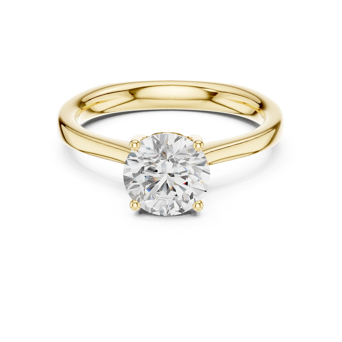 1.25 Ct. Round Diamond Solitaire with Cathedral Band (DDLR-650) 5