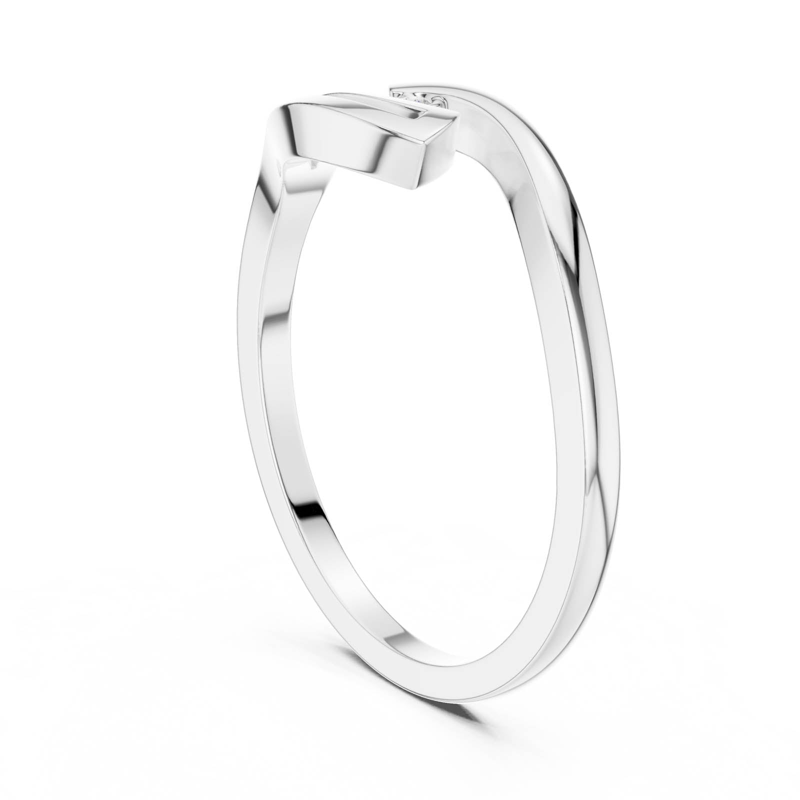 .01 Ct. Round Diamond Accent Bypass Ring (DDLR-811) 12