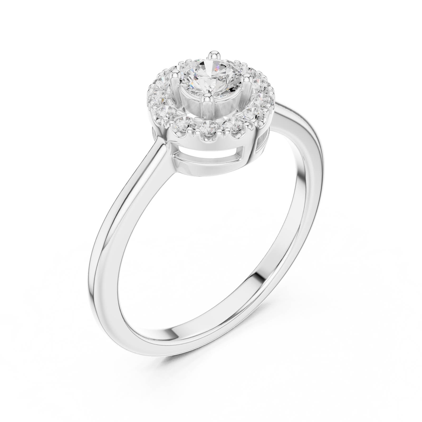 .41 Ct. Round Diamond Halo Engagement Ring (DDLR-833) 10