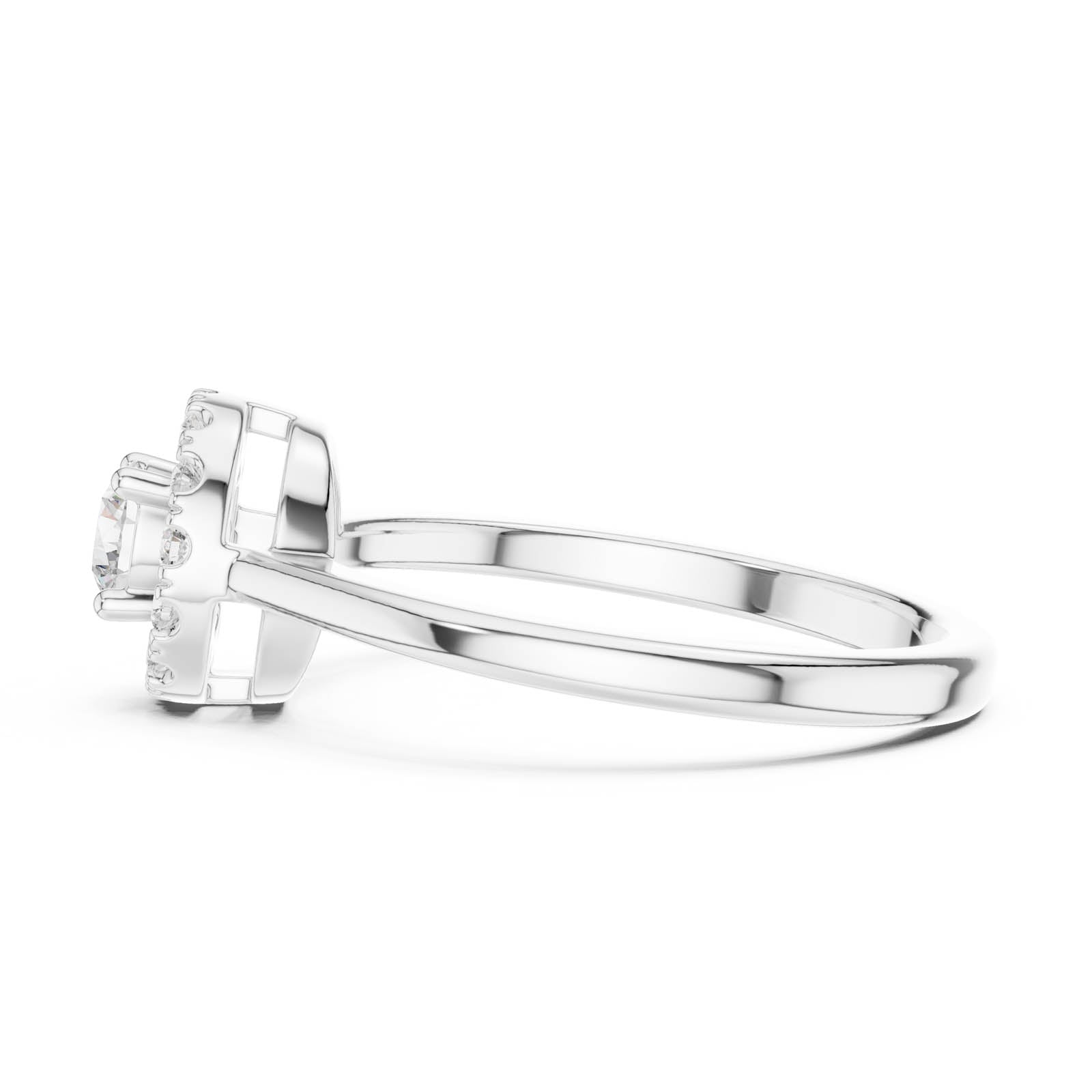 .41 Ct. Round Diamond Halo Engagement Ring (DDLR-833) 7