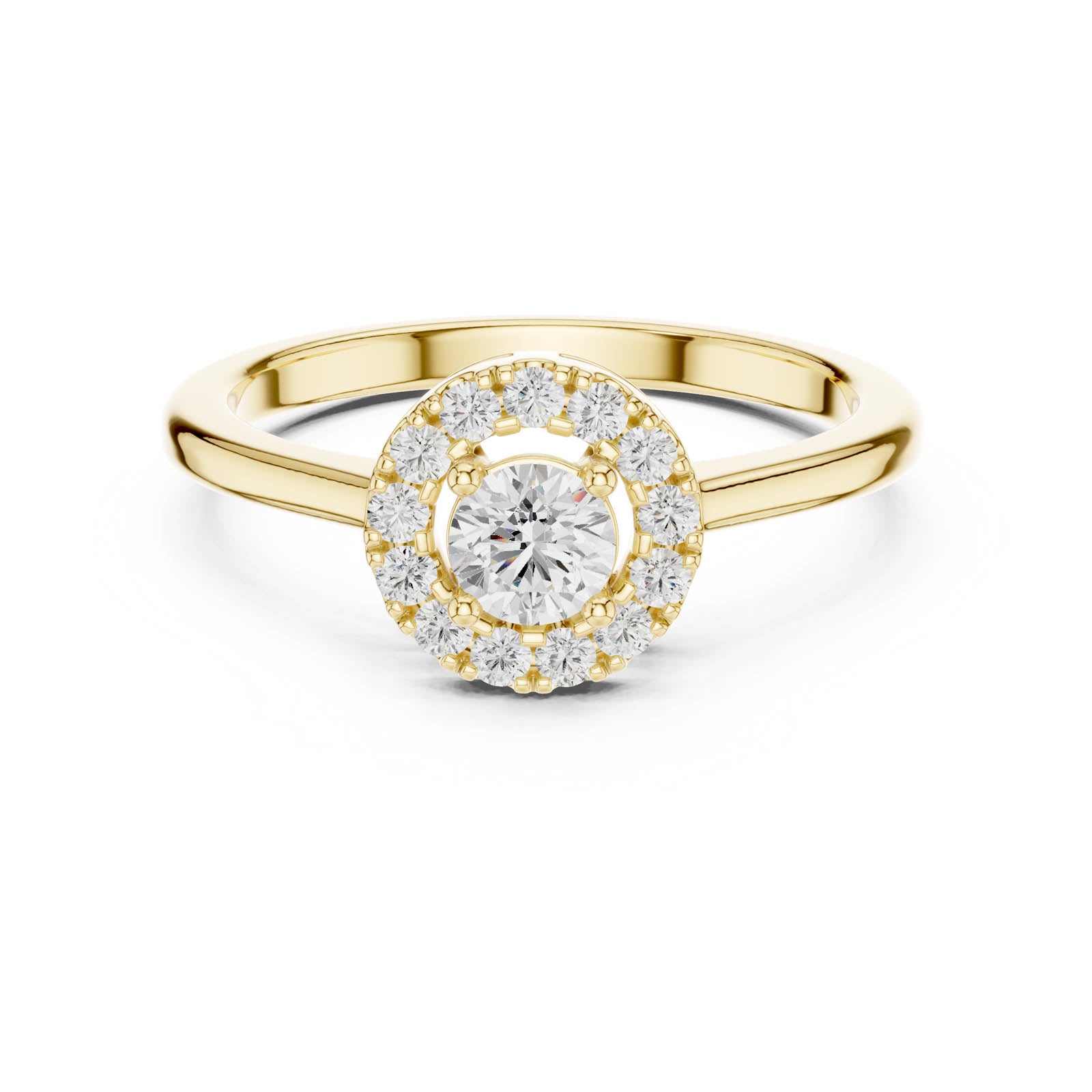 .41 Ct. Round Diamond Halo Engagement Ring (DDLR-833) 8