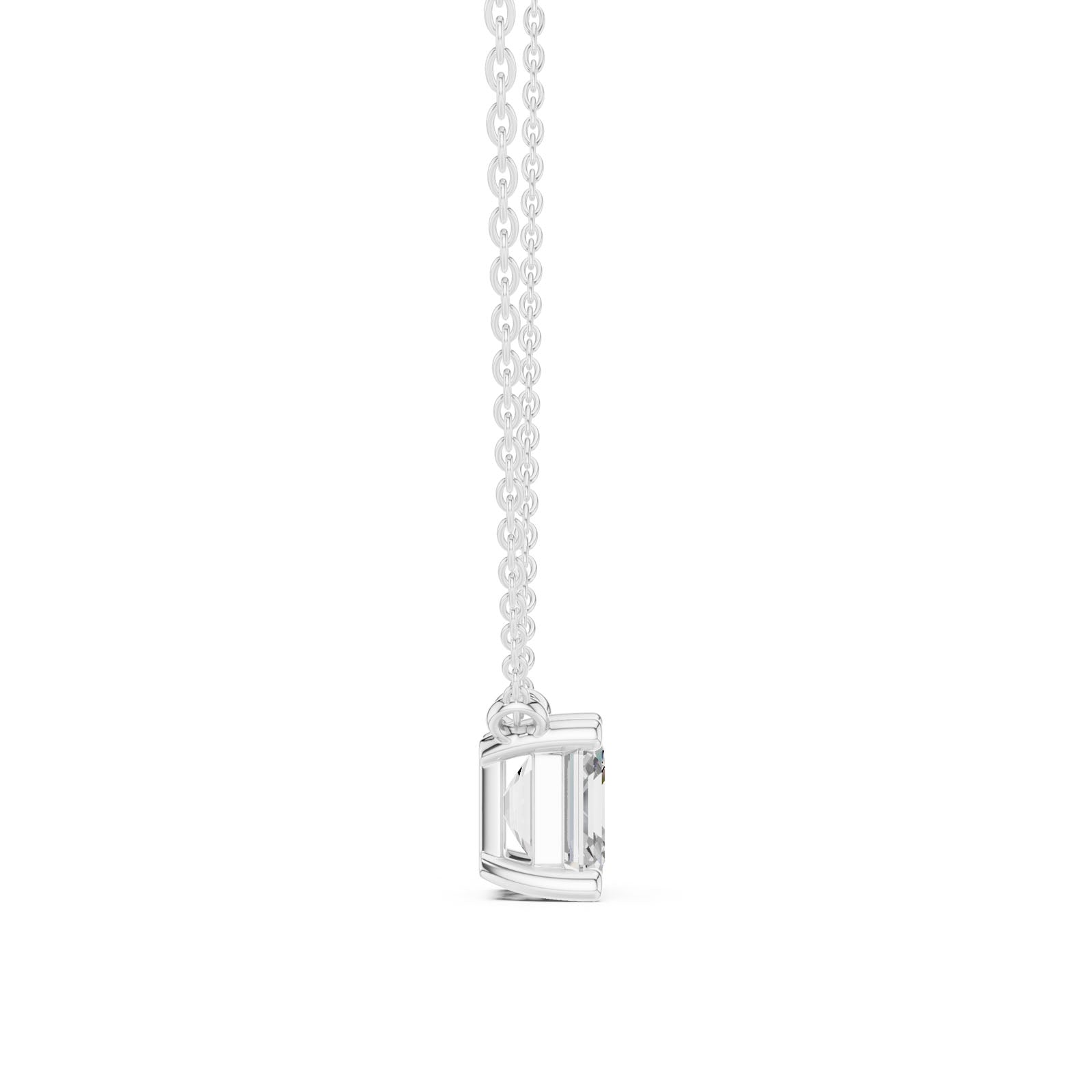 2.50 Ct. Asscher Cut Diamond Pendant Necklace (DDPO-001 -AC) 8