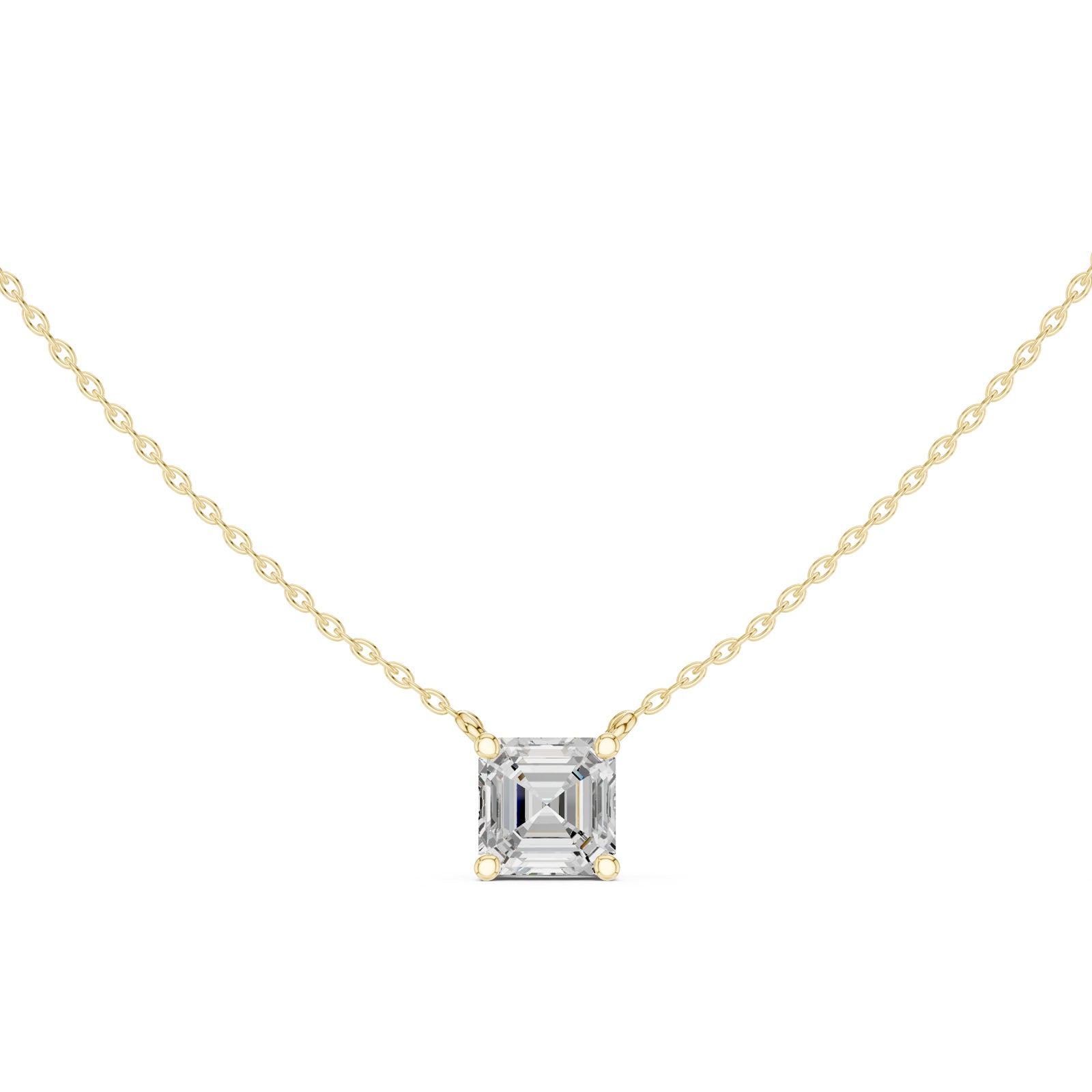 2.50 Ct. Asscher Cut Diamond Pendant Necklace (DDPO-001 -AC) 3