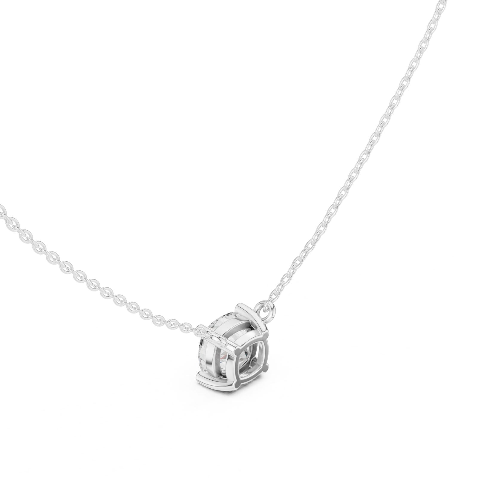 2.50 Ct. Cushion Cut Diamond Pendant Necklace (DDPO-001 -CU) 9