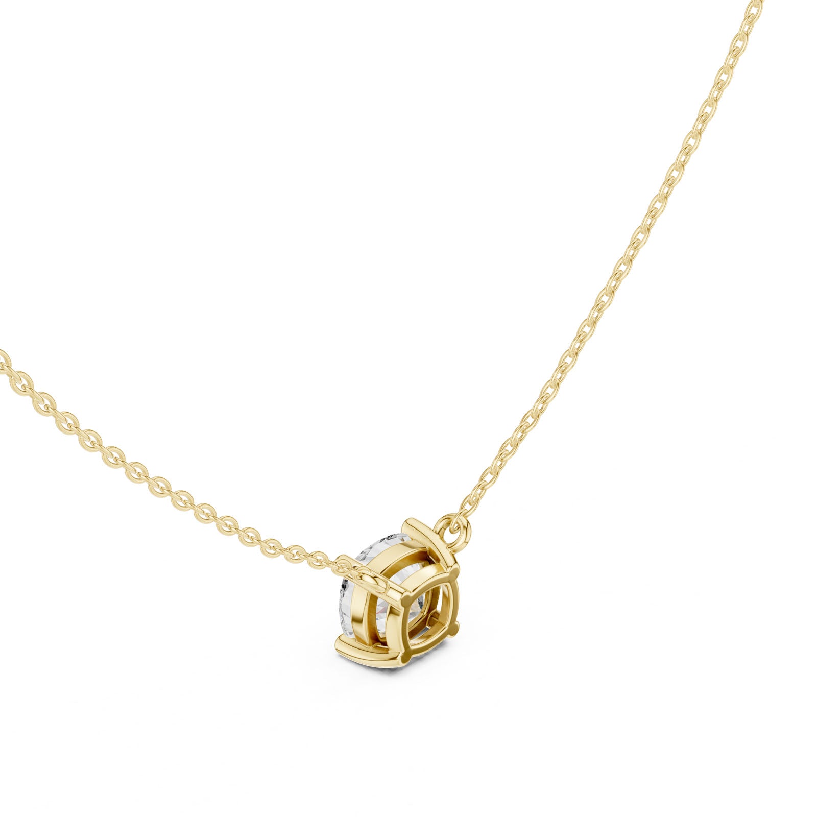 2.50 Ct. Cushion Cut Diamond Pendant Necklace (DDPO-001 -CU)