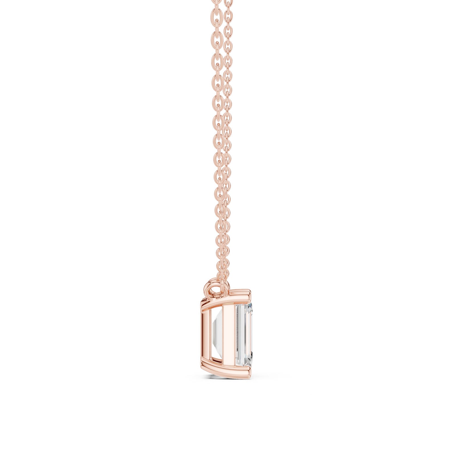 2.50 Ct. Emerald Cut Diamond Pendant Necklace (DDPO-001 -EM) 10
