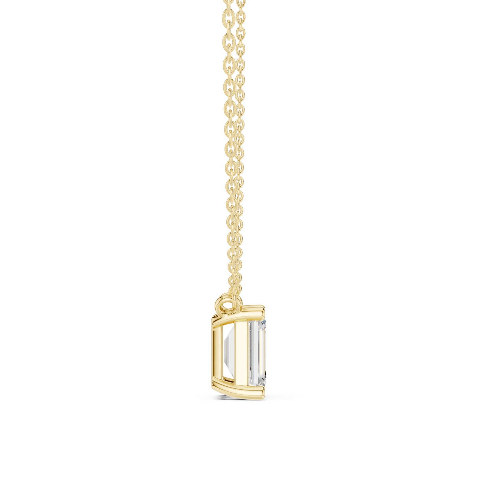2.50 Ct. Emerald Cut Diamond Pendant Necklace (DDPO-001 -EM) 4