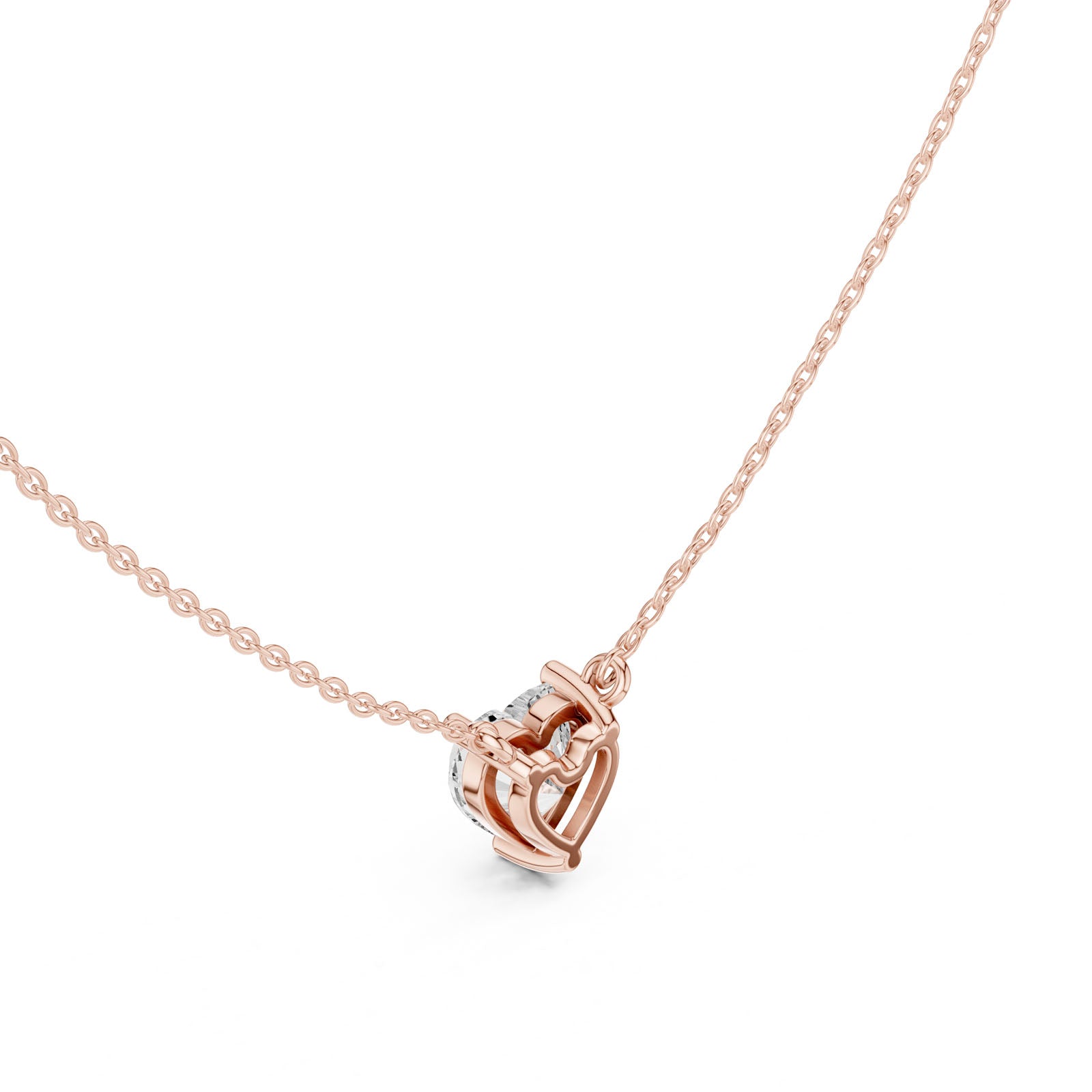 2.50 Ct. Heart Cut Diamond Pendant Necklace (DDPO-001 -HR)