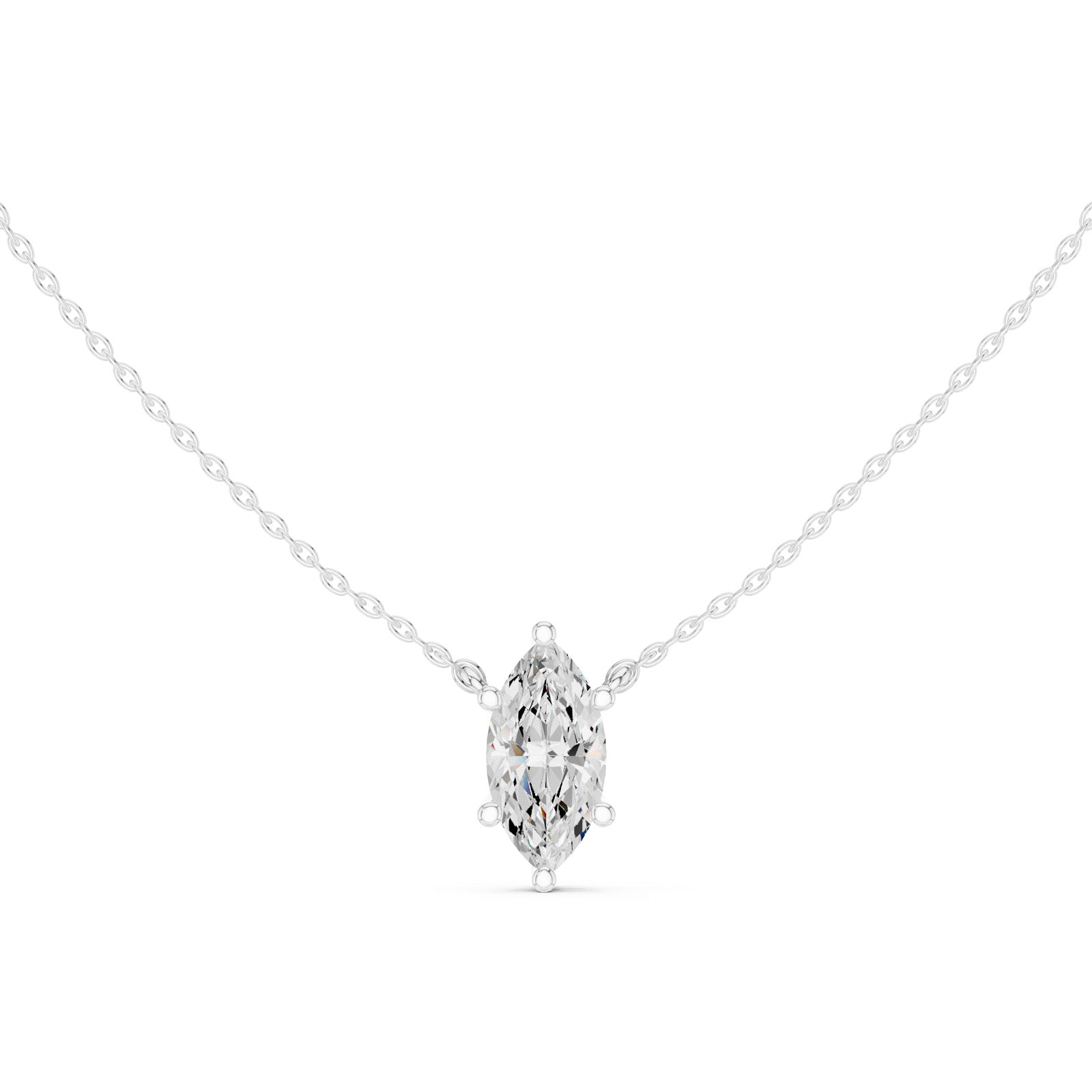 2.50 Ct. Marquise Cut Diamond Pendant Necklace (DDPO-001 -MQ)