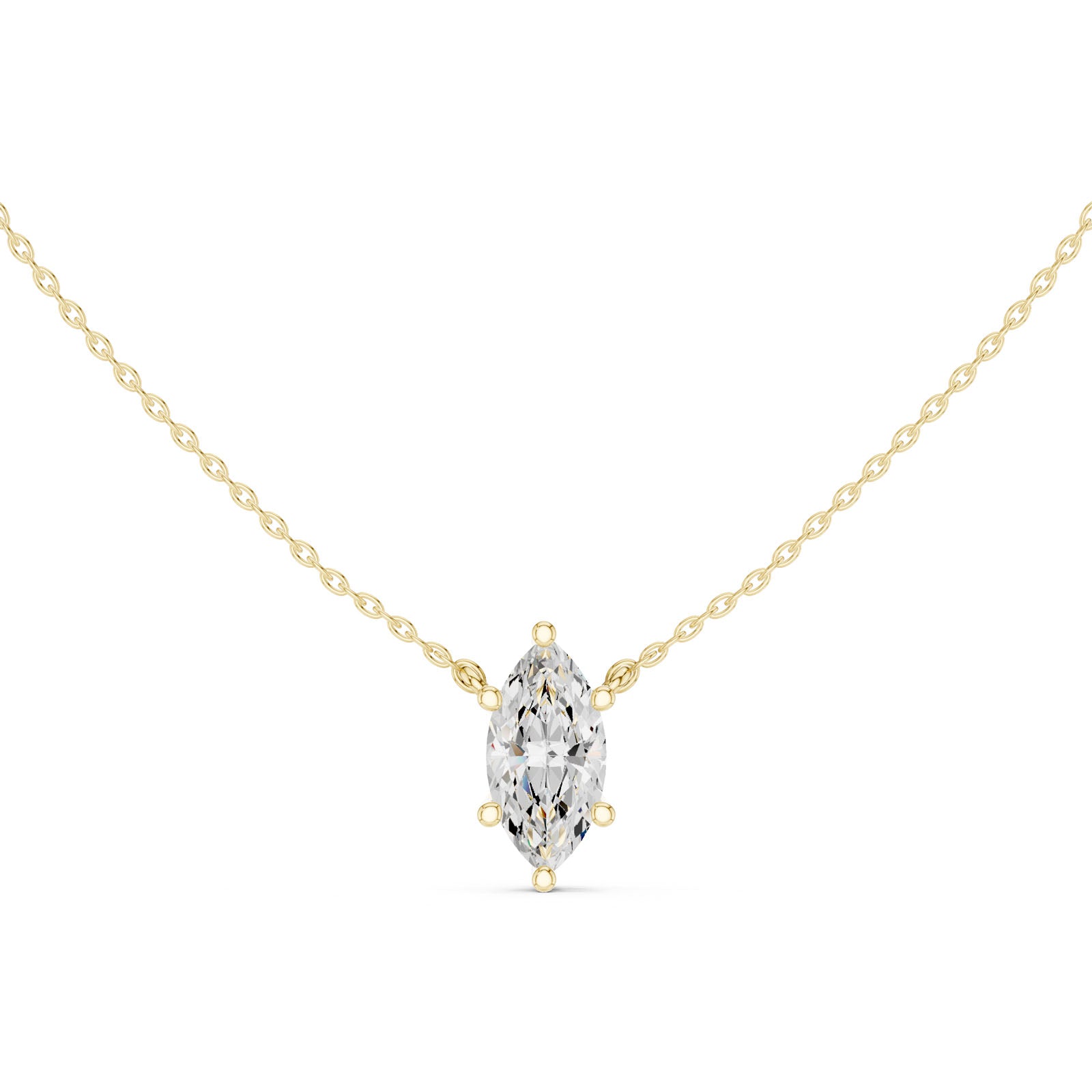 2.50 Ct. Marquise Cut Diamond Pendant Necklace (DDPO-001 -MQ) 3