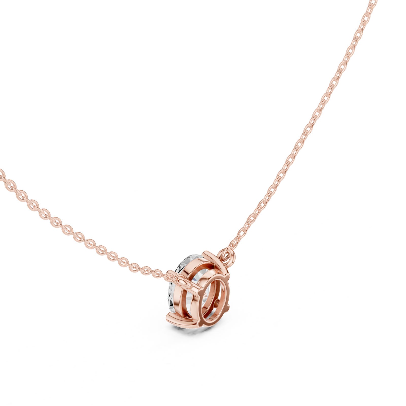 2.50 Ct. Oval Cut Diamond Pendant Necklace (DDPO-001 -OV) 5