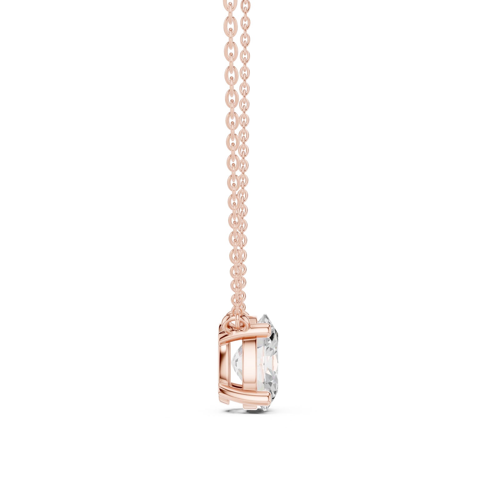 2.50 Ct. Oval Cut Diamond Pendant Necklace (DDPO-001 -OV) 4