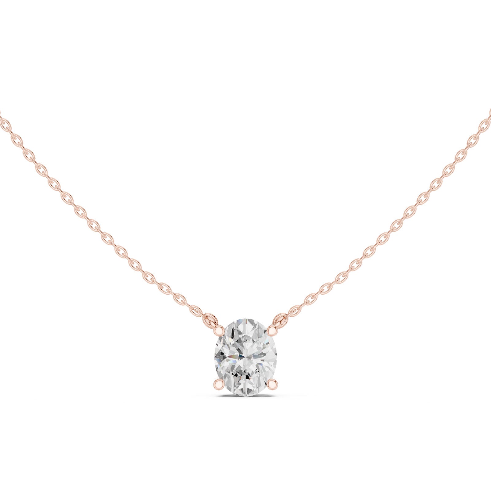 2.50 Ct. Oval Cut Diamond Pendant Necklace (DDPO-001 -OV) 6