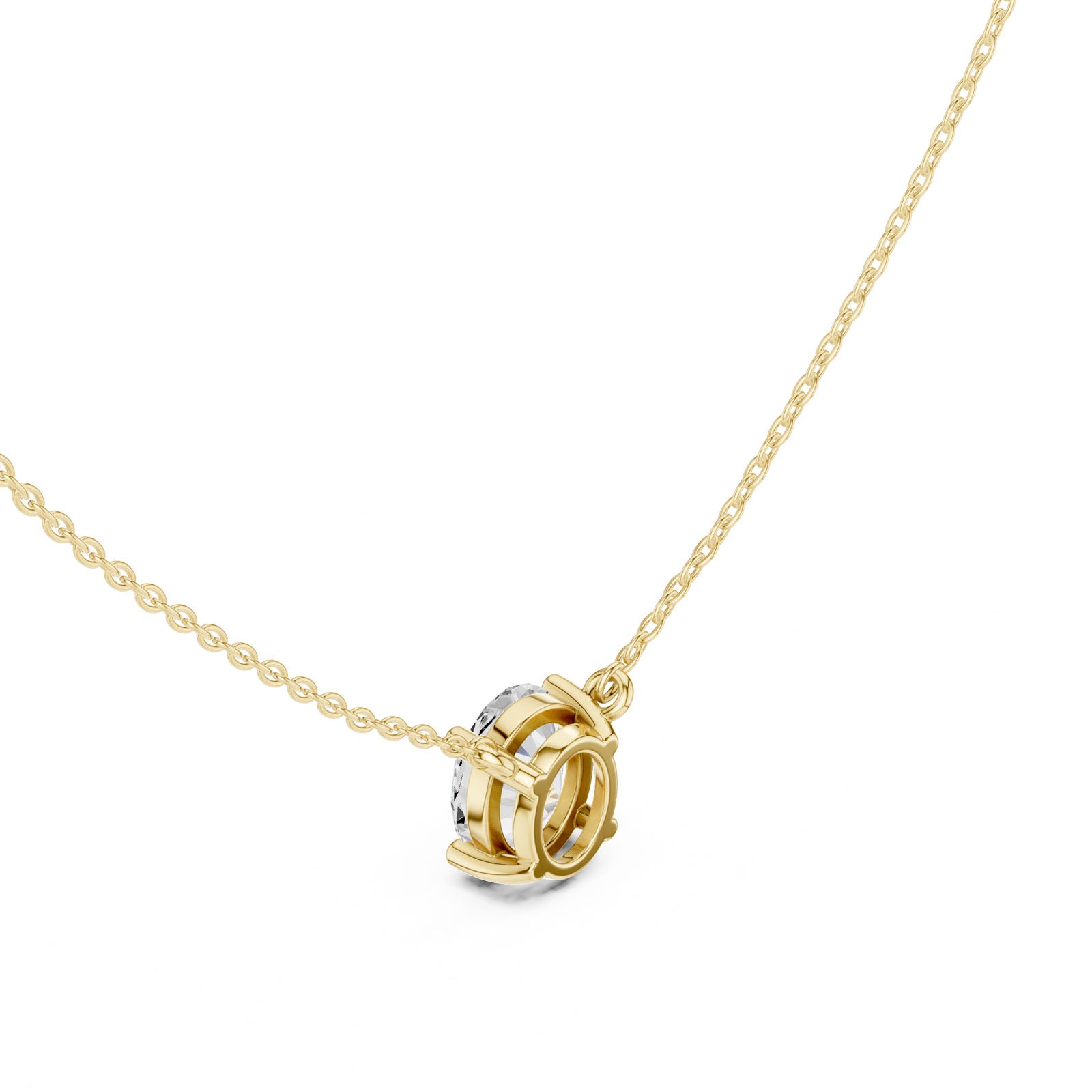 2.50 Ct. Oval Cut Diamond Pendant Necklace (DDPO-001 -OV) 10