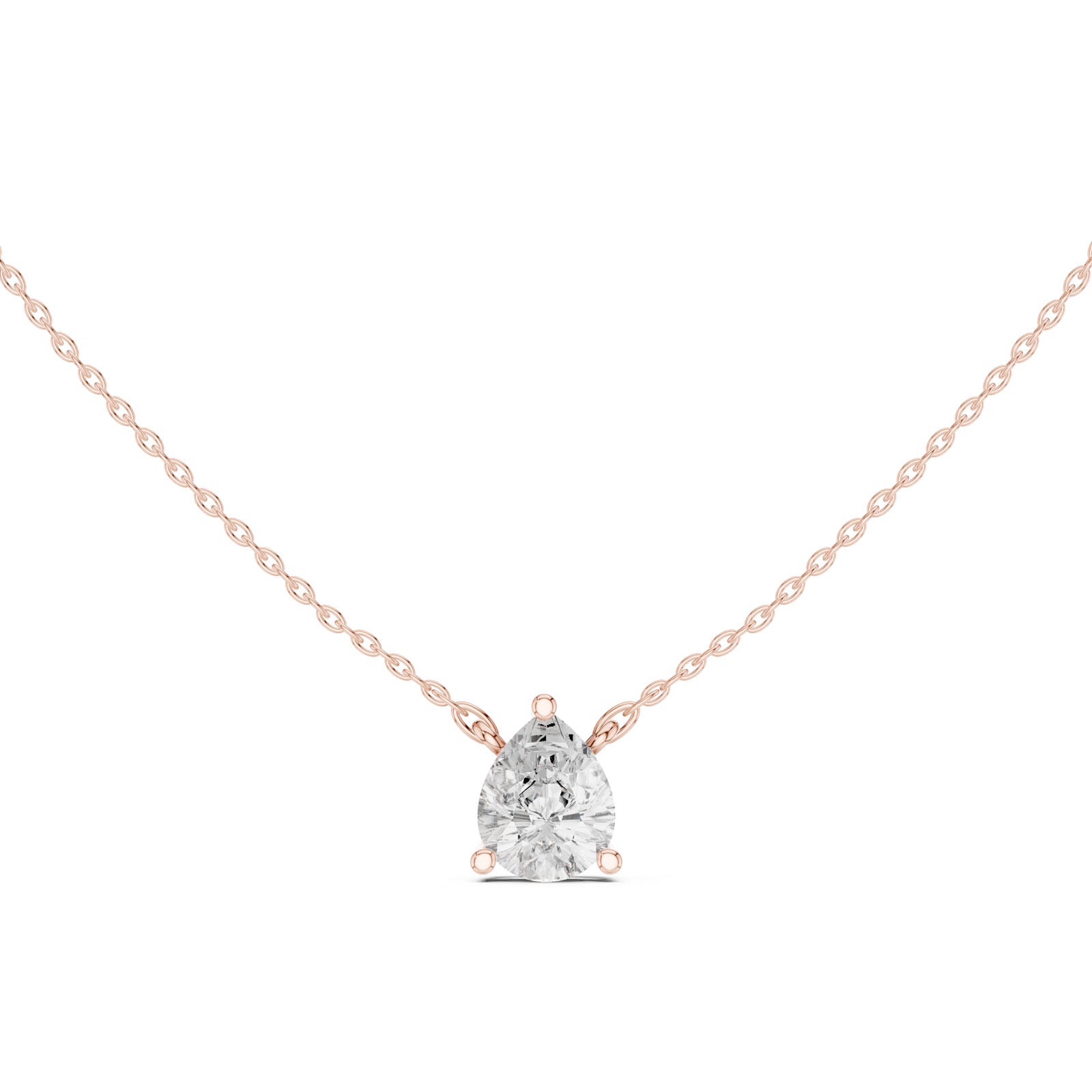 2.50 Ct. Pear Cut Diamond Pendant Necklace (DDPO-001 -PE) 3