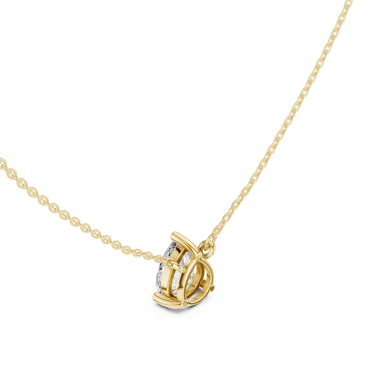 2.50 Ct. Pear Cut Diamond Pendant Necklace (DDPO-001 -PE) 10