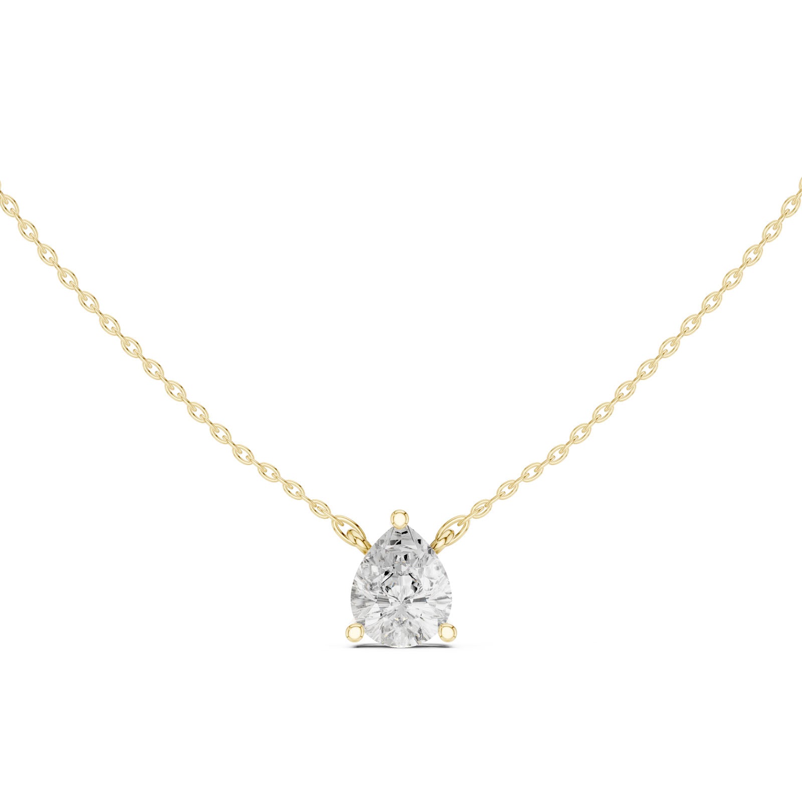 2.50 Ct. Pear Cut Diamond Pendant Necklace (DDPO-001 -PE) 12