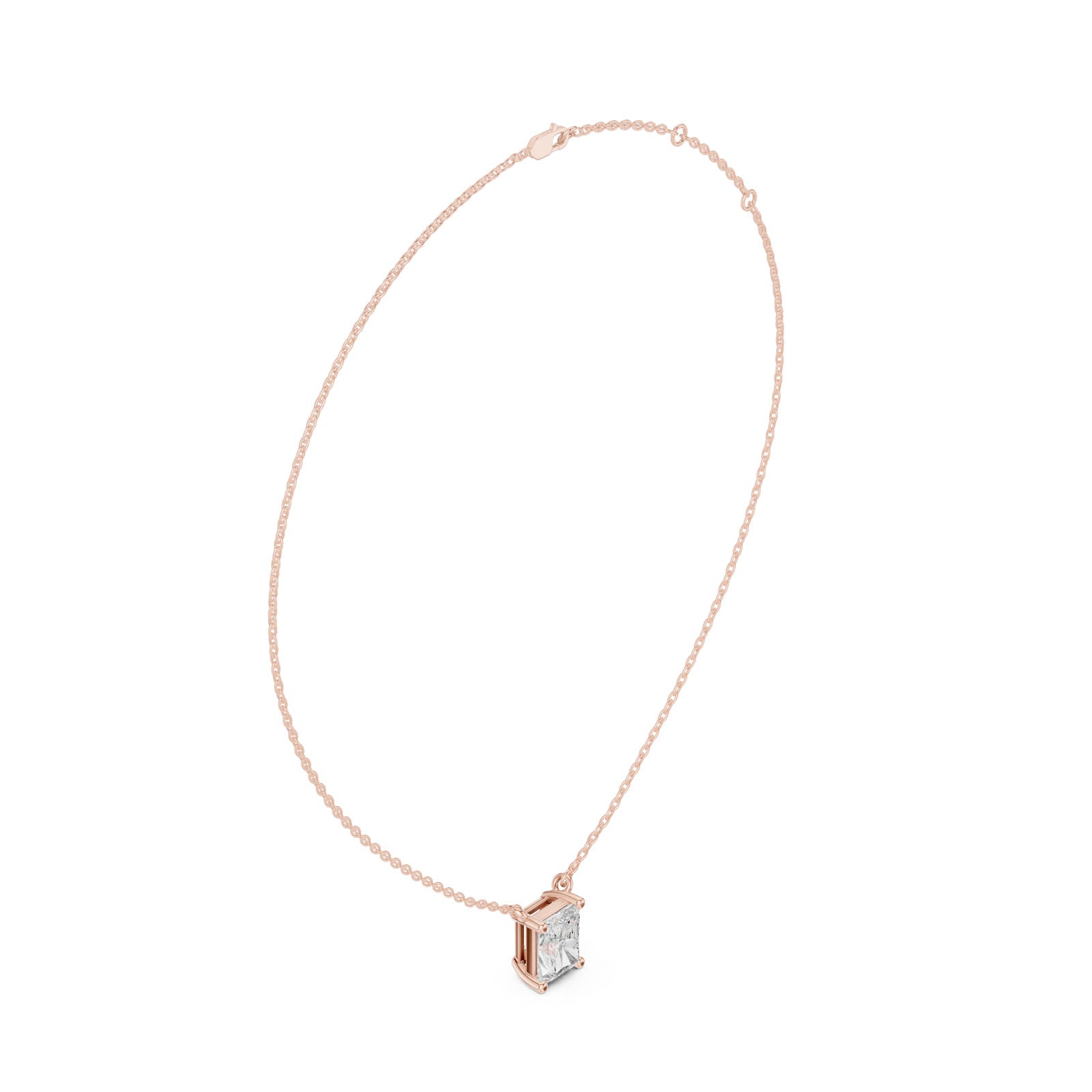 2.50 Ct. Radiant Cut Diamond Pendant Necklace (DDPO-001 -RA)