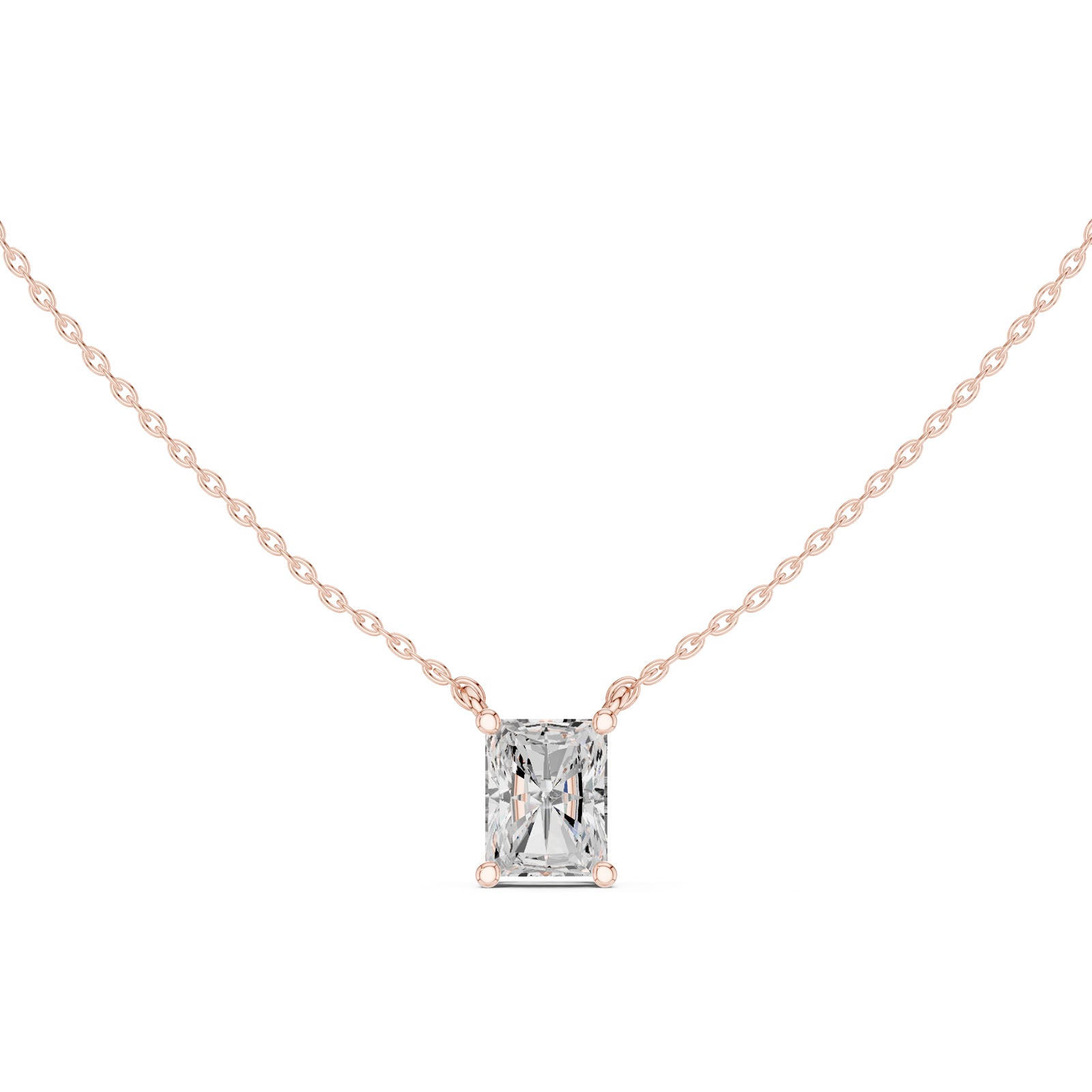 2.50 Ct. Radiant Cut Diamond Pendant Necklace (DDPO-001 -RA)