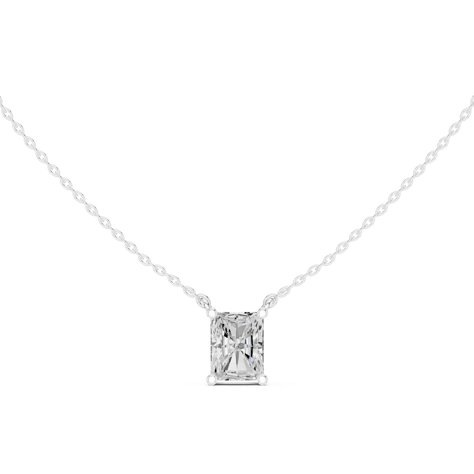 2.50 Ct. Radiant Cut Diamond Pendant Necklace (DDPO-001 -RA) 6