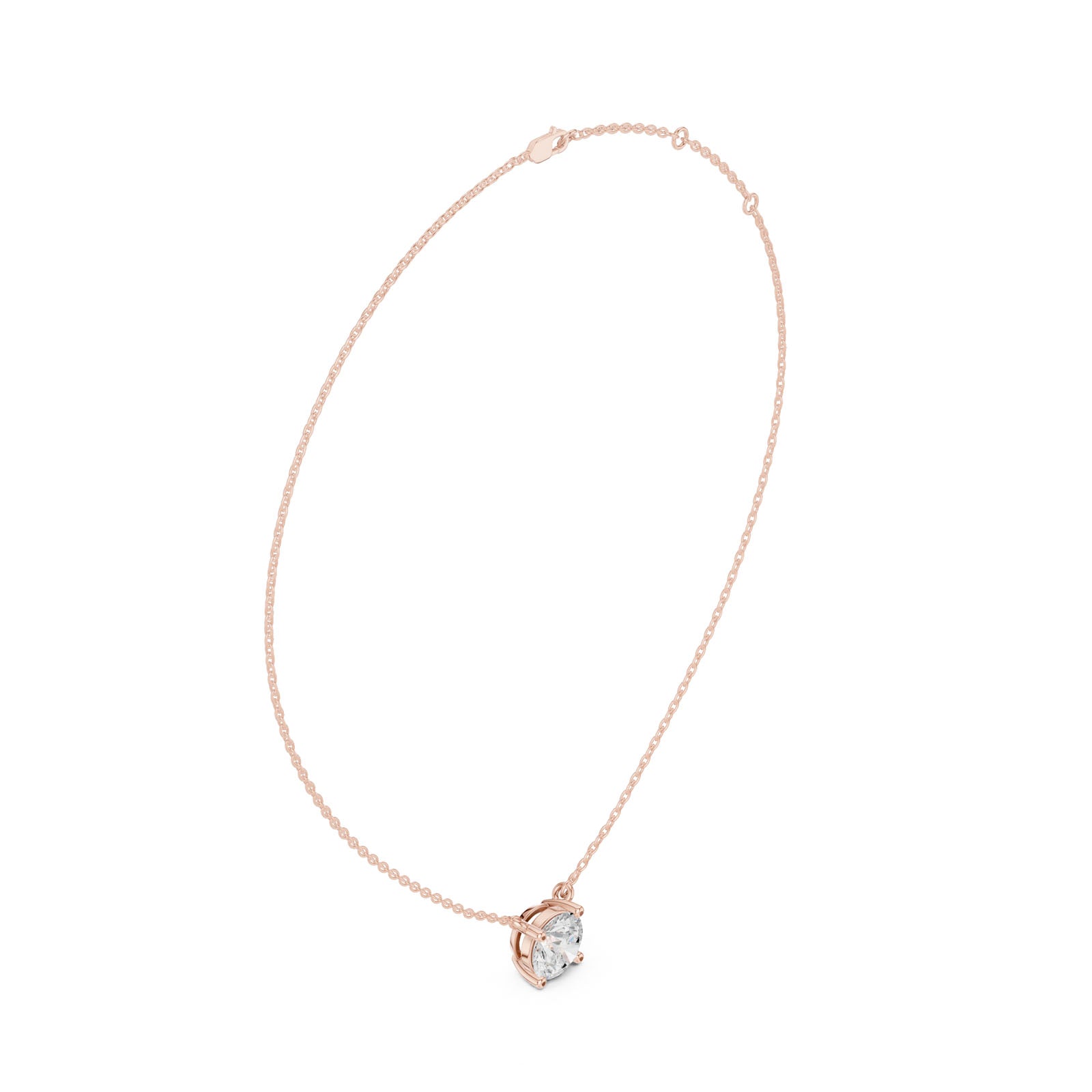 2.50 Ct. Round Brilliant Diamond Pendant Necklace (DDPO-001 -RD) 7