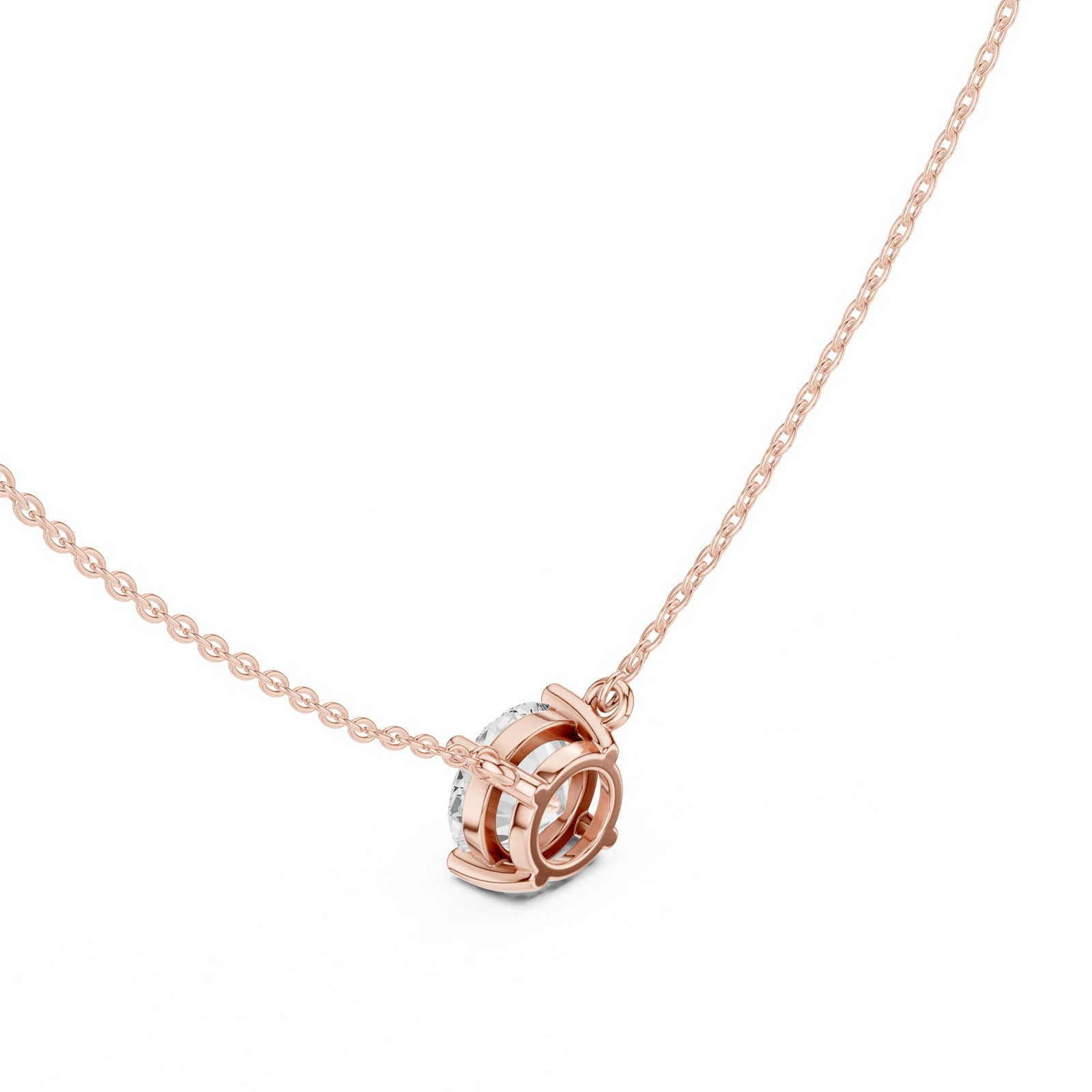 2.50 Ct. Round Brilliant Diamond Pendant Necklace (DDPO-001 -RD) 10