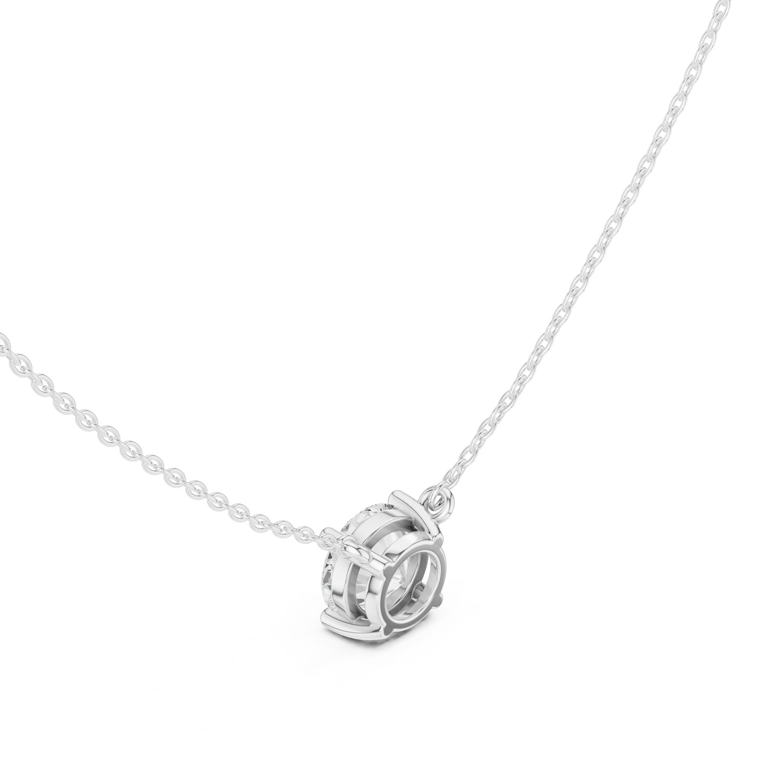 2.50 Ct. Round Brilliant Diamond Pendant Necklace (DDPO-001 -RD) 5