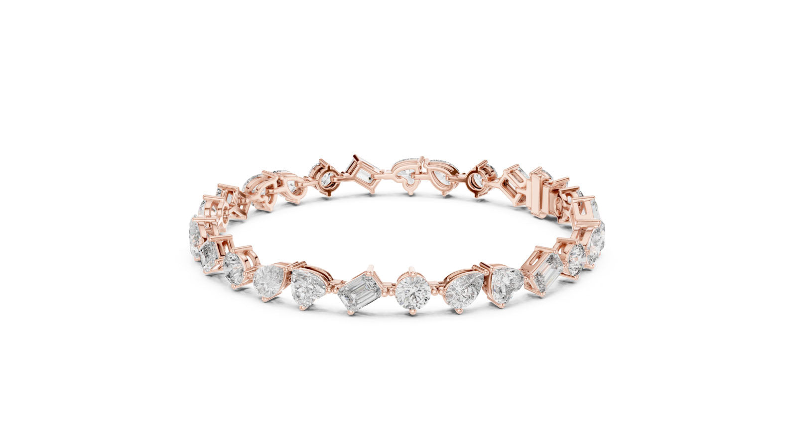 10.29 Ct. Mixed Shape Diamond Tennis Bracelet (DP0028) 3