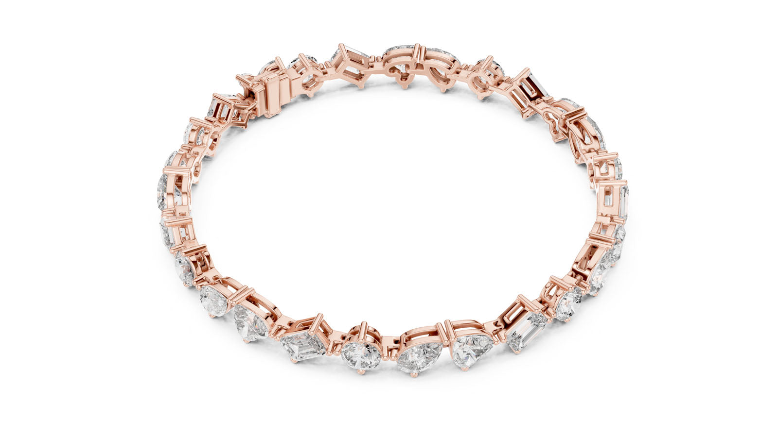 10.29 Ct. Mixed Shape Diamond Tennis Bracelet (DP0028) 4