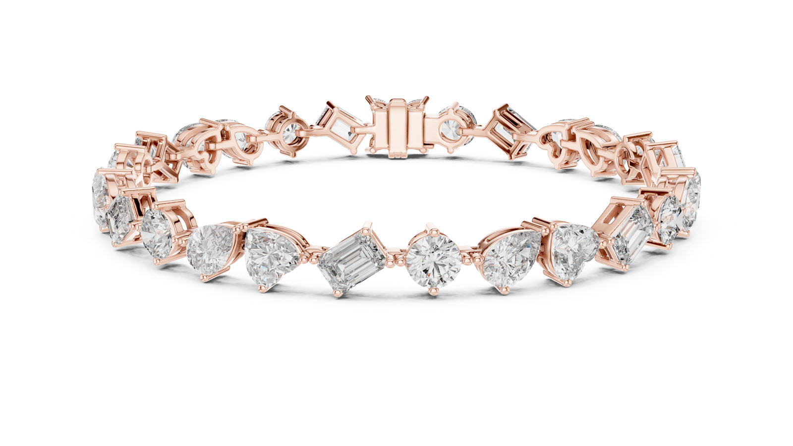 10.29 Ct. Mixed Shape Diamond Tennis Bracelet (DP0028) 6