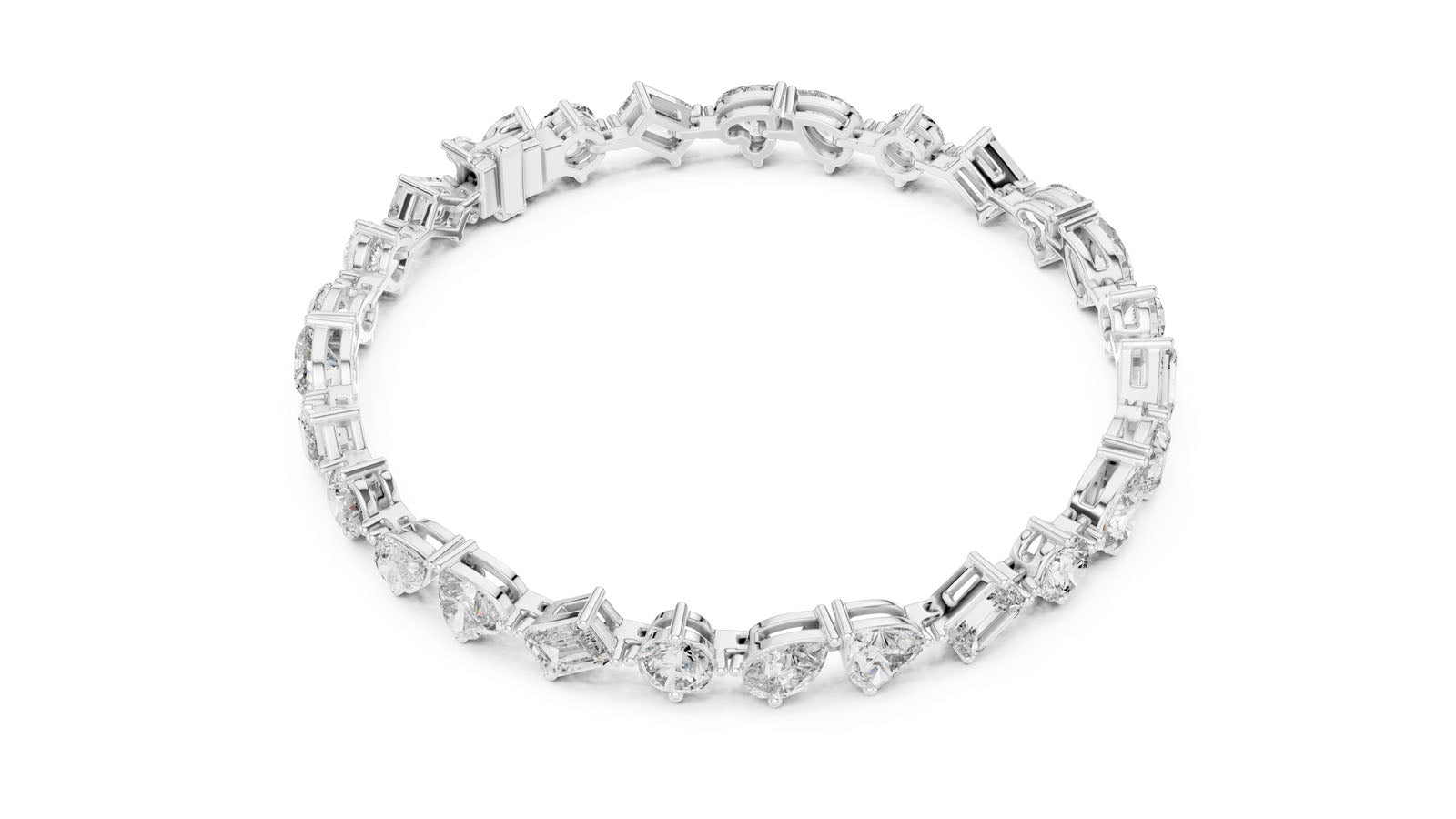10.29 Ct. Mixed Shape Diamond Tennis Bracelet (DP0028) 8