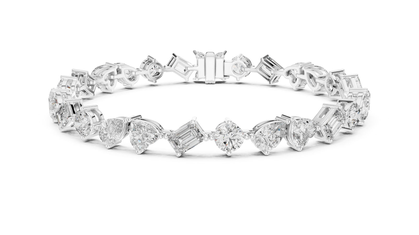 10.29 Ct. Mixed Shape Diamond Tennis Bracelet (DP0028)