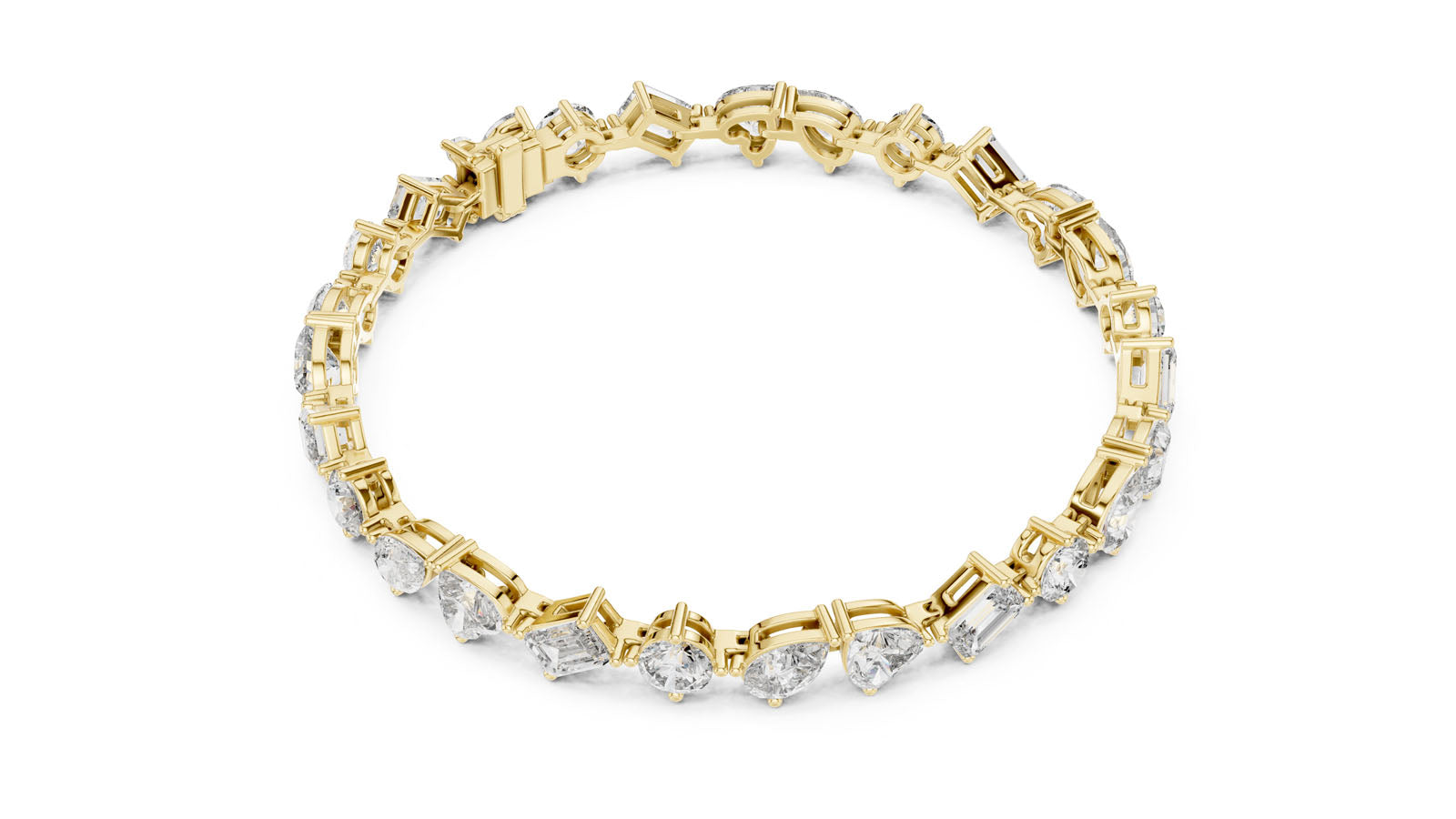 10.29 Ct. Mixed Shape Diamond Tennis Bracelet (DP0028) 10