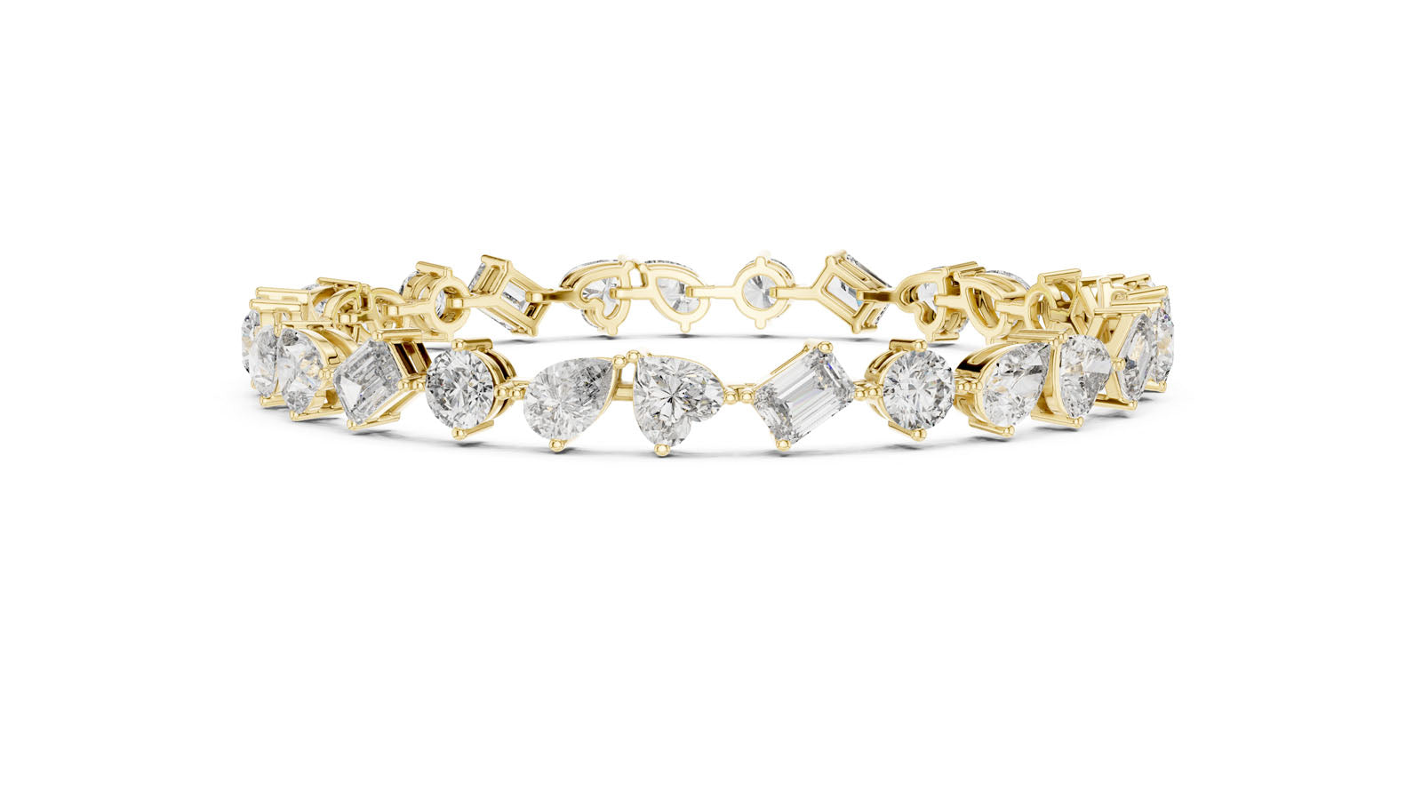 10.29 Ct. Mixed Shape Diamond Tennis Bracelet (DP0028) 11