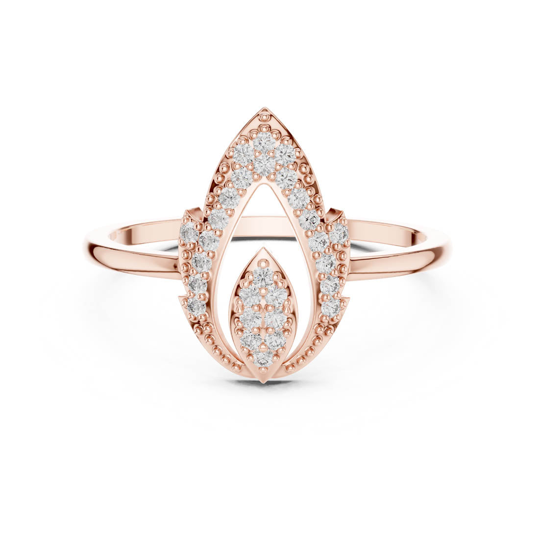 .14 Ct. Pavé Diamond Openwork Statement Ring (DR-3430) 7