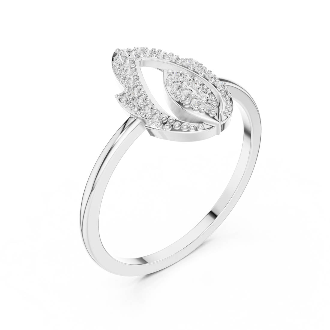 .14 Ct. Pavé Diamond Openwork Statement Ring (DR-3430) 10