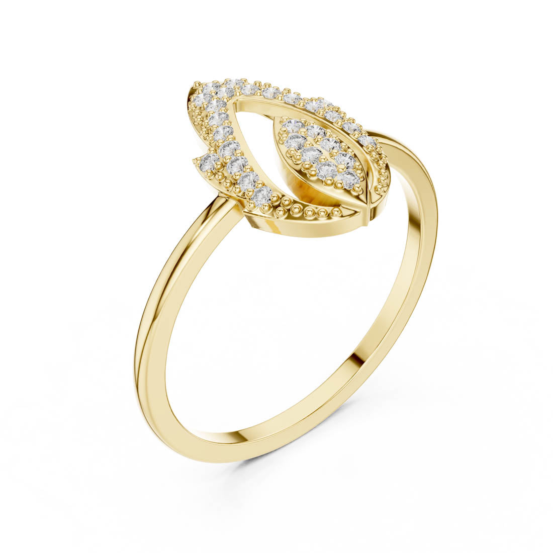 .14 Ct. Pavé Diamond Openwork Statement Ring (DR-3430)