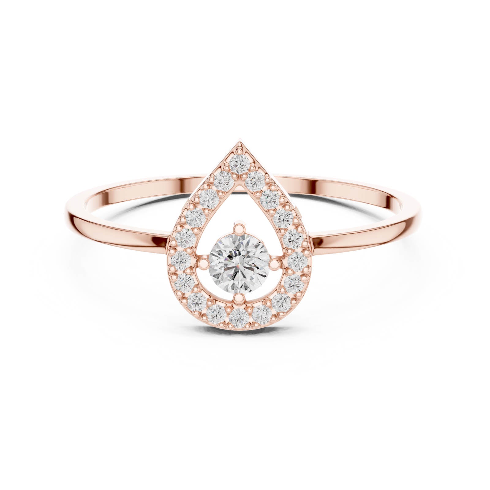 .18 Ct. Diamond Pear Halo Ring (DR-6161) 3