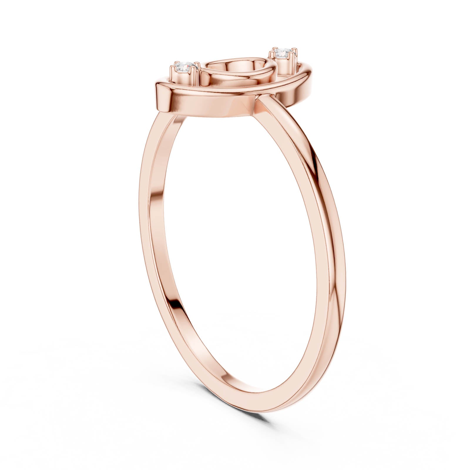 .02 Ct. Diamond Open Oval Ring (DR-6176) 9