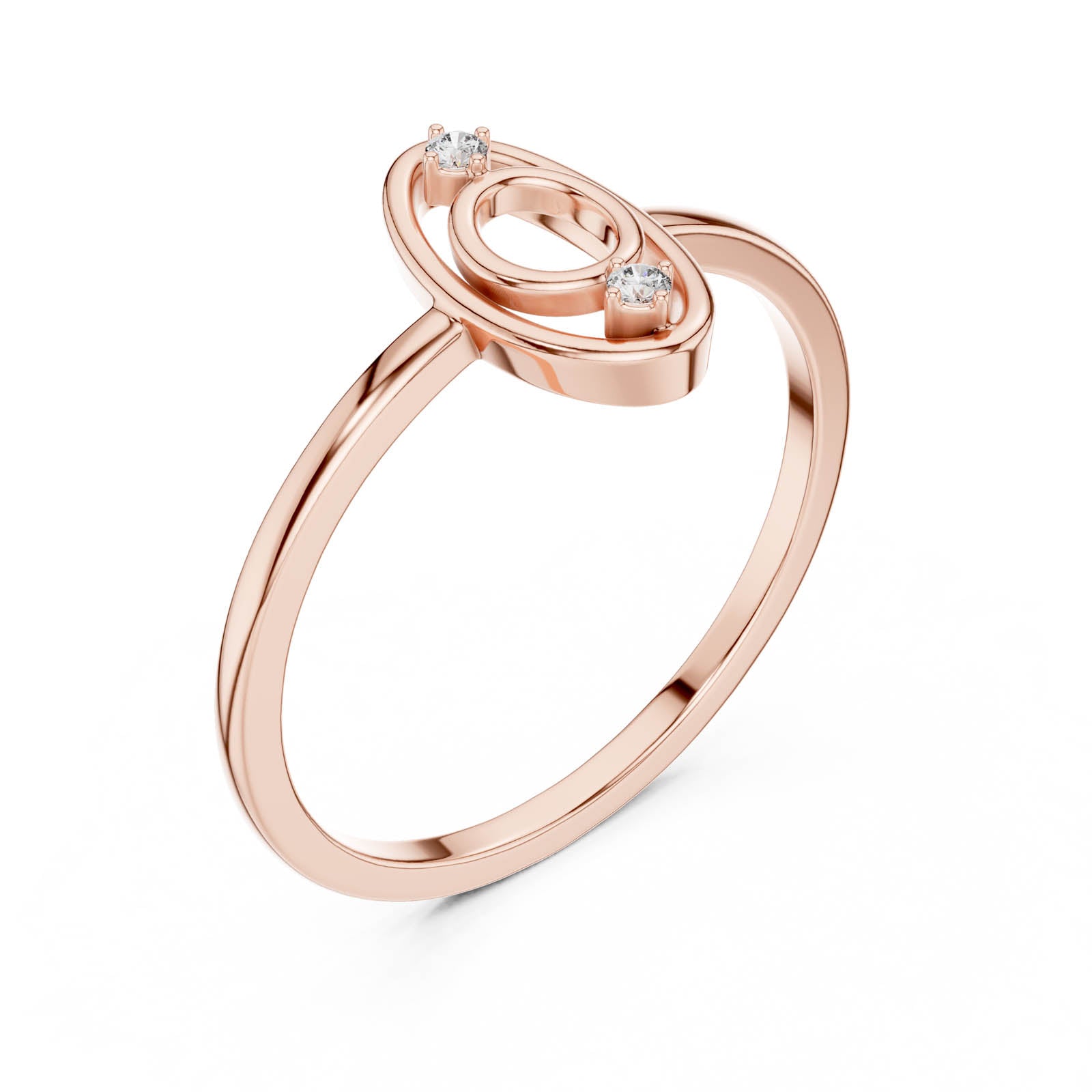 .02 Ct. Diamond Open Oval Ring (DR-6176) 7