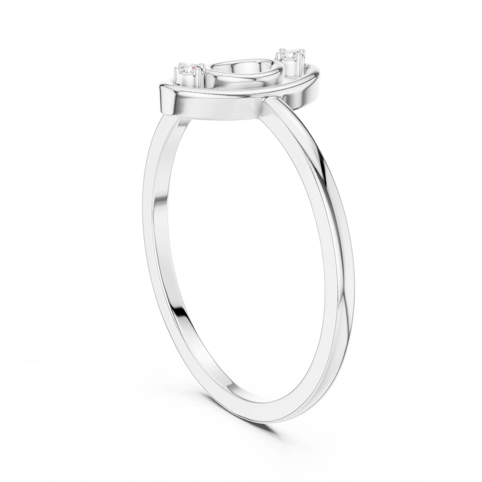 .02 Ct. Diamond Open Oval Ring (DR-6176) 10