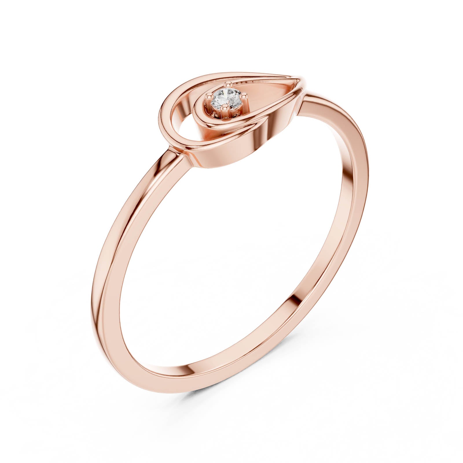 .02 Ct. Diamond Swirl Accent Ring (DR-6177) 7